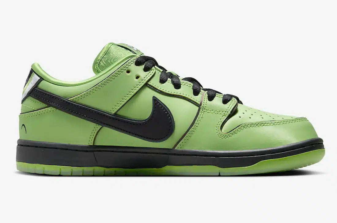 The Powerpuff Girls x Nike SB Dunk Low Buttercup dream sneakers