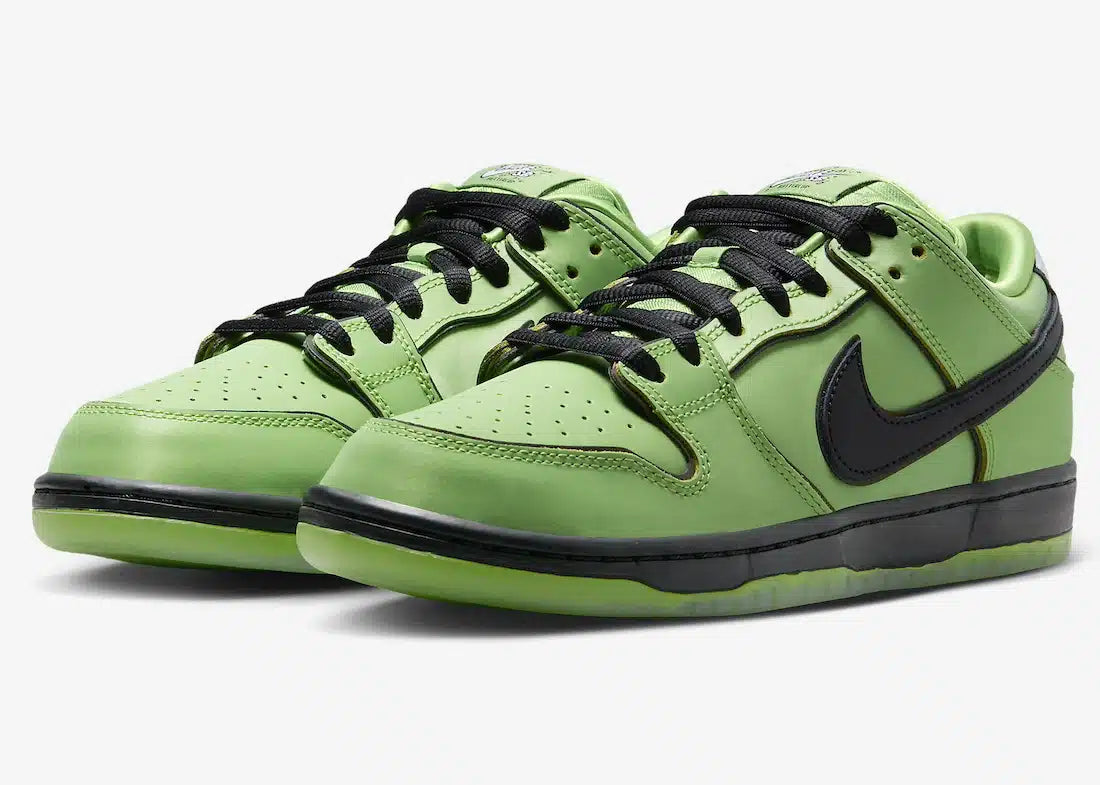 The Powerpuff Girls x Nike SB Dunk Low Buttercup dream sneakers