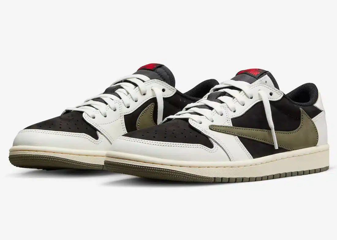 Travis Scott X air jordan 1 Low OG Olive dream sneakers